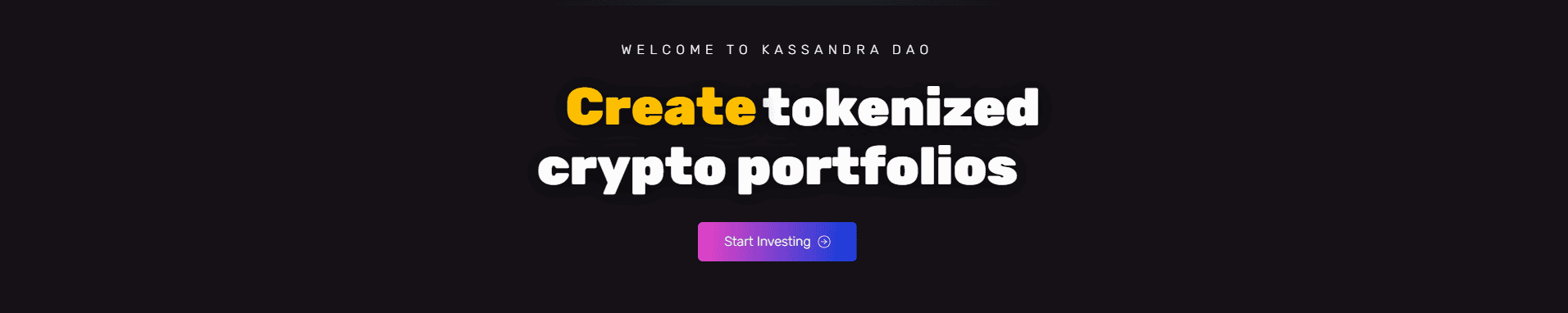 Kassandra Finance Tokenized Crypto Portfolio